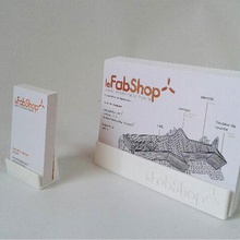le fabshop carte de visite flyer titulaire outil 3d print model - Mito3D