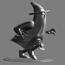 fantôme inspecteur rose panthère dessin animé art dodo commissaire police France 3d print model - Mito3D