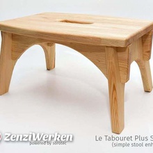 le tabouret plus stable simple stool enhanced cnc home zenziwerken sorotec basicline pinewood mpcnc household footstool router 3d print model - Mito3D