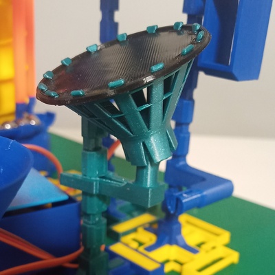trampolín parkourlbr juego circuito canicas 3d print model - Mito3D