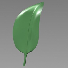 foglia -soft art foglie albero modelgame gioco grafica soft decorativo pianeta 3d print model - Mito3D