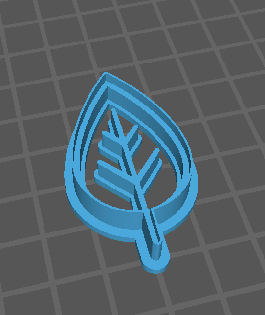 folha biscoito cortador árvore 3D print model - Mito3D