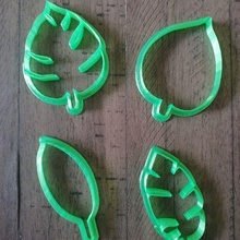 leaf cookie cutter 3d print model - Mito3D