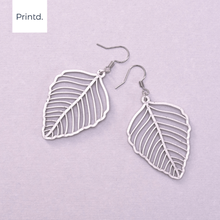 leaf earrings jewelry earring leaves 3d print model - Mito3D