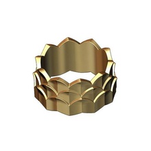 hoja patrón banda tamaños 6to9 3d impresión modelo joyería joya naturaleza anillo Moda imprimible oro plata libra esterlina lujo vendimia apilador eternidad 3d print model - Mito3D