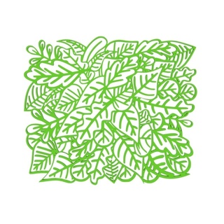 leaf pattern wall art decor logo abtract face tree design decoration 3d print model - Mito3D