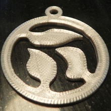 feuille pendentif 2 bijoux 3d print model - Mito3D