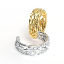 leaf ring jewelry fingerring leaves branch nature flower organic ornaments juhannproduct tree decorative luxury 3d print model - Mito3D