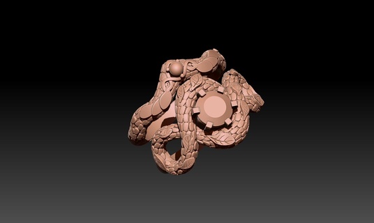 foglia squillare gioielleria anelli 3d print model - Mito3D