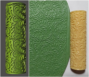 Yaprak rulman toplu iğne polimer kil doku Desen tasarım 3d print model - Mito3D
