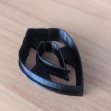 leaf shaped cookie cutter tool 3d print model - Mito3D