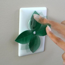 leaf shaped outlet cover home 3d print model - Mito3D