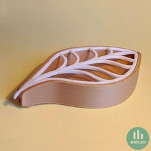 leaf soap dish tree nature wood bath bathroom hand 3d print model - Mito3D