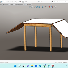 feuille table 3d print model - Mito3D