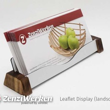 leaflet display horizontal cnc home zenziwerken stepcraft stand office holder folder advertising advertisement 3d print model - Mito3D