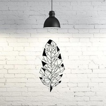 leafwall Skulptur 2d Kunst Wand-Kunst low-poly Dekoration 3d print model - Mito3D