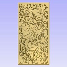 leafy various 3d relief cnc swirl panel 3d print model - Mito3D