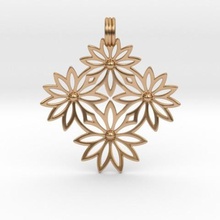 leafy pendant jewelry luifer pendulous leaves 3d print model - Mito3D