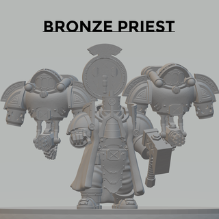 liga barba hierro bronce sacerdote juego 42k guerra martillo espacio enano ligas equipo figuritas 3d print model - Mito3D