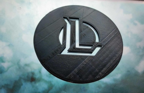 league legends coasters template stencil posavaso 3d print model - Mito3D