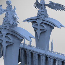 liga legendas inspirado espada ponte estátuas 3d print model - Mito3D