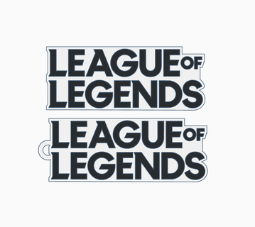 league legends keychain key rings keychains ender 3 stl 3d print printing 3d print model - Mito3D