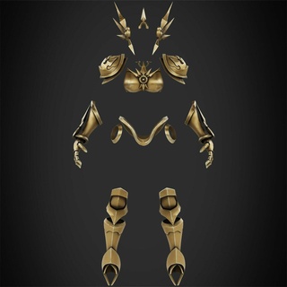 liga legendas leona armaduras cosplay escudo miniatura estatueta cosplayer ri campeão réplica imprimível impressão fêmea aurora arte 3d print model - Mito3D