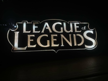 Liga Legenden Licht Lampe LED Serie Jogo Spiel Thema tem Tico Name Logo Luminarien Fluss ria 3d print model - Mito3D