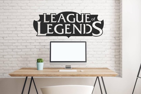 league legends lol wall art 3d model games game toy espor 2d gamer zone decorative 3d print model - Mito3D