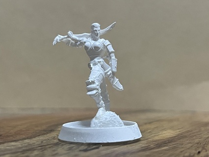 leai female sword fighter barbarian mohawk resin one piece rpg d&d 5e 3d print model - Mito3D