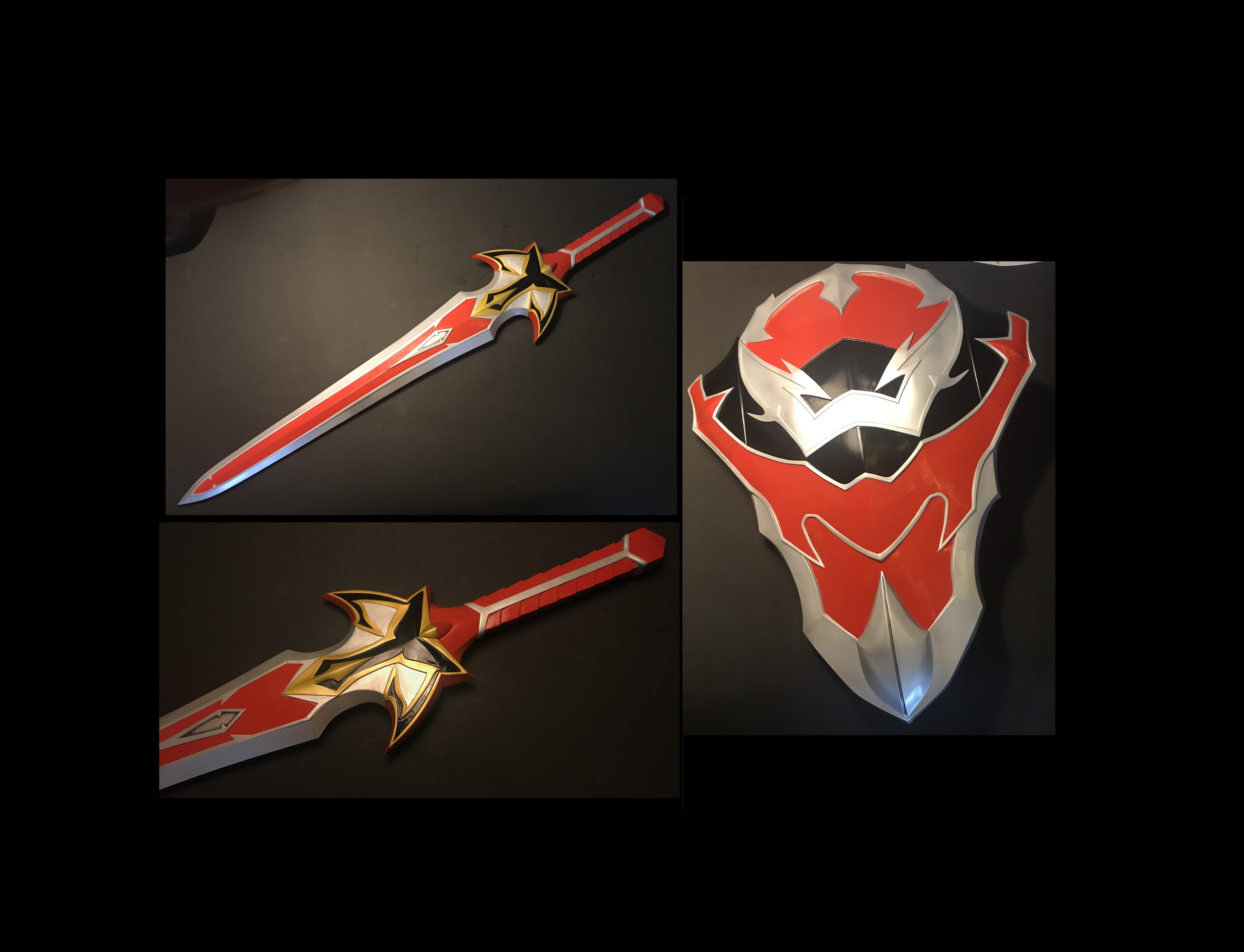 arco inclinado Lobo Guerreiro espada escudo místico guardas 3D print model - Mito3D
