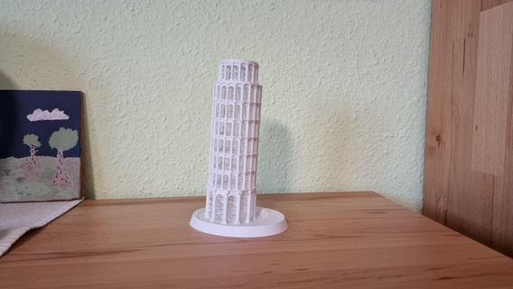 pendente Torre pisa 1 300 grid design griglia 3d print model - Mito3D