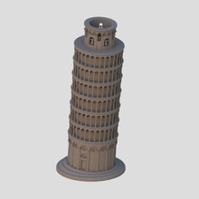 leaning tower pisa architecture italy tourism 3d print model - Mito3D
