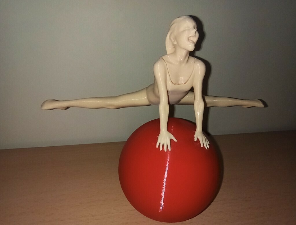 leap faith eleanor cardozo art gymnast gymnastics sculpture sculptures busts 3D print model - Mito3D