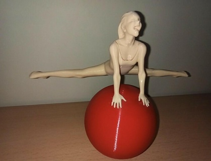 saut Foi eleanor chardon art gymnaste gymnastique sculpture sculptures bustes 3d print model - Mito3D
