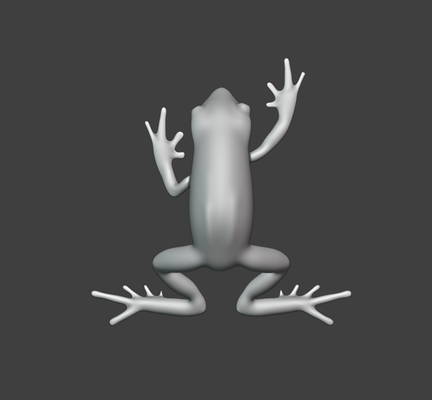 leaping frog 3d print model - Mito3D