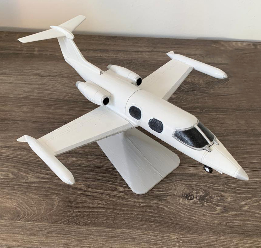 learjet 23 esc 1 48 72 avião diorama escala jato modelo 3D print model - Mito3D