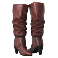 leather boot fashion shoes fabric 3d print model - Mito3D