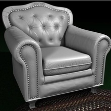 fauteuil en cuir divers 3d print model - Mito3D