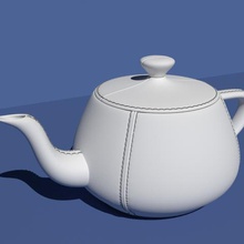 leather tailored utah teapot home 3d print model - Mito3D