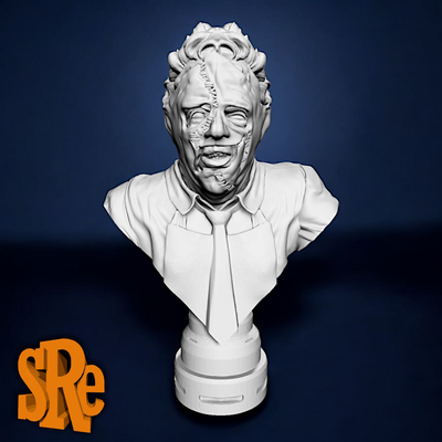 pista cuero busto arte películas norris miguel myers terror horror freddy krueger jason voorhees laberinto of fauno pálido hombre víspera santos 3d print model - Mito3D