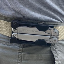 leatherman surge- locking horizontal holster sheath case tool surge belt 3d print model - Mito3D