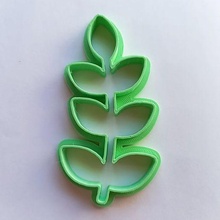 leaves cutter- cutter cookies cutting cookie porcelain fondant forms branch tree 3d print model - Mito3D