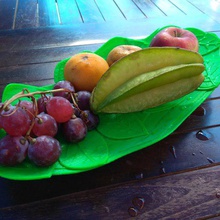 feuilles d'eau flottante assiette de fruits dans un bol divers la feuille naturel 3d print model - Mito3D