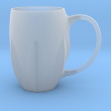 leaves mug home 3d print model - Mito3D