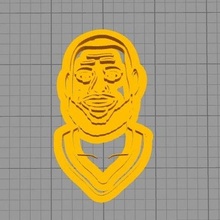 lebron james cookie cutters set art 3d print model - Mito3D