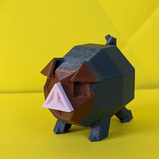 lechonk poli Pokemon 3D print model - Mito3D