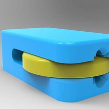 Led pil Kulp destek elektronik 3d print model - Mito3D