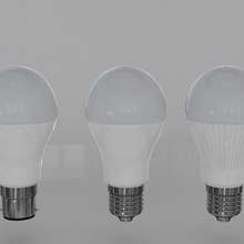 led bulbs 3 types home electricity living bedroom room lounge tv hall tubelight glow light bulb 3d print model - Mito3D