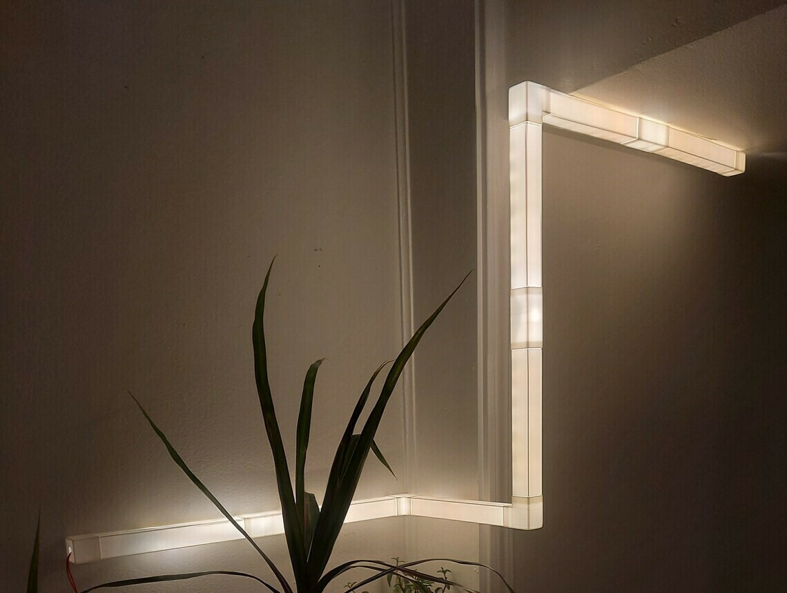 LED difusor minimalista pared Arte tira cocina hogar casa baño juego azar habitación rgb ligero 3D print model - Mito3D